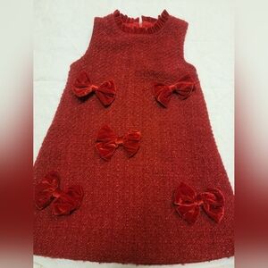 Lola And The Boys Red Valentina Dress Sz 5/6